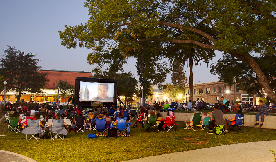 Movie Night In Library Park