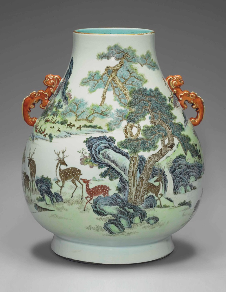 a-very-rare-famille-rose-hundred-deer-vase